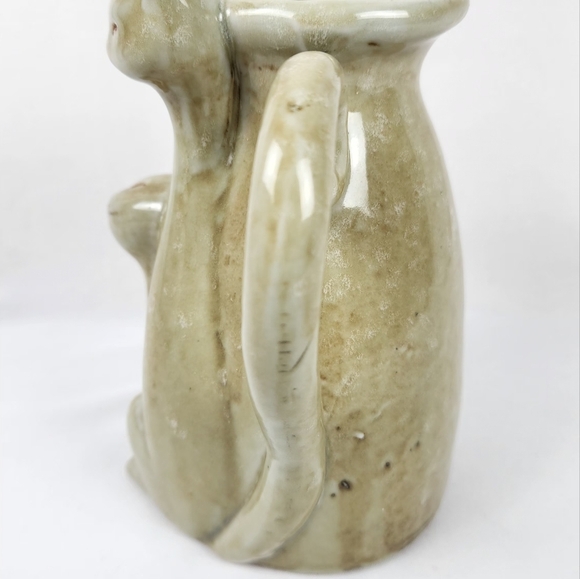 VINTAGE MCM TWINING SIAMESE CATS POTTERY PITCHER GLAZED CREAMER - Picture 4 of 9